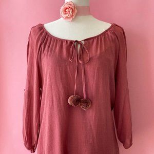 NEW! Johnny Was Calmé Gauze Split Sleeve G…